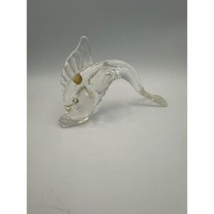Vintage Italian Art Glass Fish Figurine SI-AN Cristallerie Made in Italy 1960–70